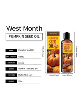 West Montreal Pumpkin Seed Body Care Oil Moisturizes the Body, Softens the Skin, and Beauties Hair with Daily Care Essential Oil