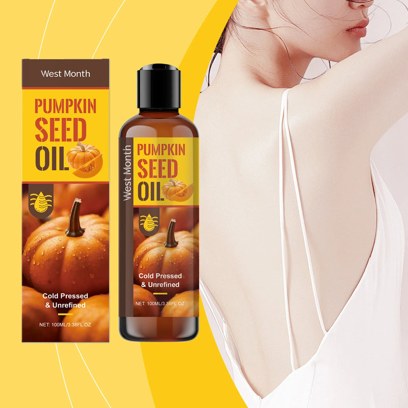 West Montreal Pumpkin Seed Body Care Oil Moisturizes the Body, Softens the Skin, and Beauties Hair with Daily Care Essential Oil