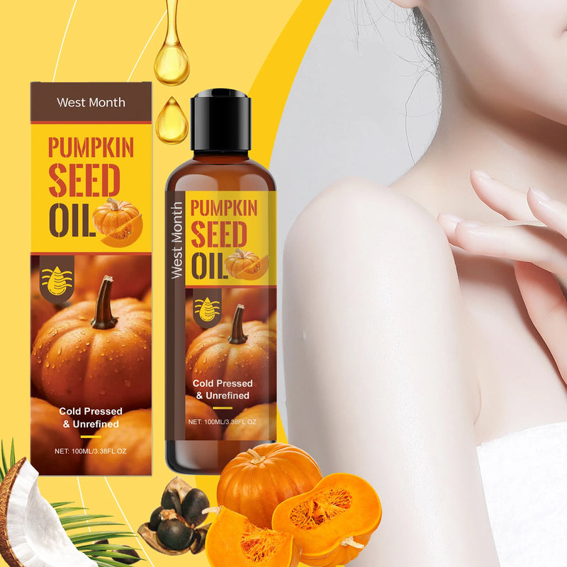 West Montreal Pumpkin Seed Body Care Oil Moisturizes the Body, Softens the Skin, and Beauties Hair with Daily Care Essential Oil