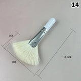 1Pc 16 Styles Facial Cleanser Brush Soft Hair Face Massage Wash Brush Face Mask Brush Portable Skin Care Tool