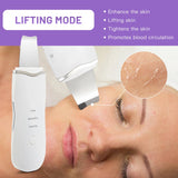 Ultrasonic Skin Scrubber Peeling Blackhead Remover Vibration Face Spatula Electric Scrubber Face Cleaning Facial Shovel Cleanser