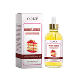 Body Juice Oil Strawberry Shortcake Anti Dark Spots Firming Smooth Moisturizing Dry Relax Repair Massage Vanilla Essential Oil