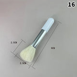 1Pc 16 Styles Facial Cleanser Brush Soft Hair Face Massage Wash Brush Face Mask Brush Portable Skin Care Tool