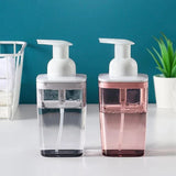 Transparent Foam Pump Bottles Bathroom Facial Cleanser Hand Sanitizer Soap Bottles Press Type Mousse Shampoo Dispenser 420ml