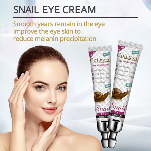 Snail Collagen Eye Cream Firming Moisturizing Anti Dark Circles Remove Eye Bags skincare Eyes Creams Skin Care for Eyes