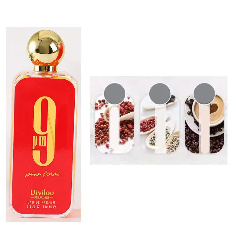 9am Brand Aroma Arabian Perfume 9pm Long-lasting Floral Fruity Fragrance For Men Rose Light Fragrance EAU DE New Women's Perfume