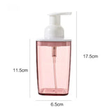 Transparent Foam Pump Bottles Bathroom Facial Cleanser Hand Sanitizer Soap Bottles Press Type Mousse Shampoo Dispenser 420ml