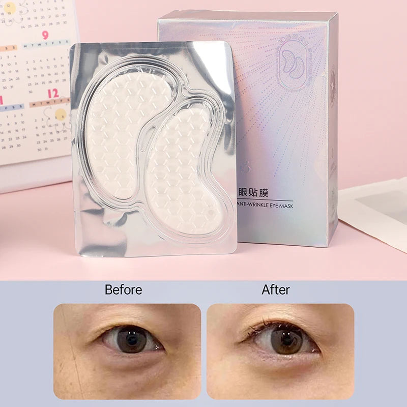 10 Pairs Eye Mask Collagen Anti-Wrinkle Lift Firming Gel Mask Fine Dark Lightens Lines Eye Reduces Moisturizes Circles Wrinkle