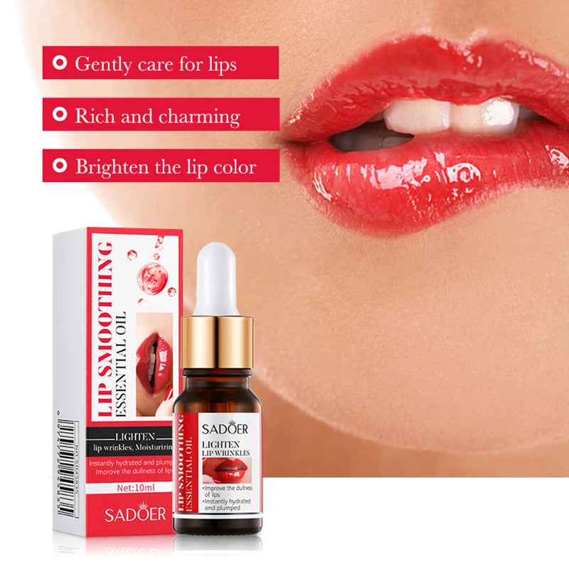 Lip Booster Plumping Serum Oil Hyaluronate Acid Moisturizing Sexy Enhancer Non-Irritating Brighten Fade Lines Plump Products