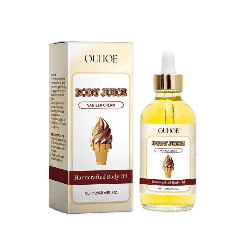 Body Juice Oil Strawberry Shortcake Anti Dark Spots Firming Smooth Moisturizing Dry Relax Repair Massage Vanilla Essential Oil