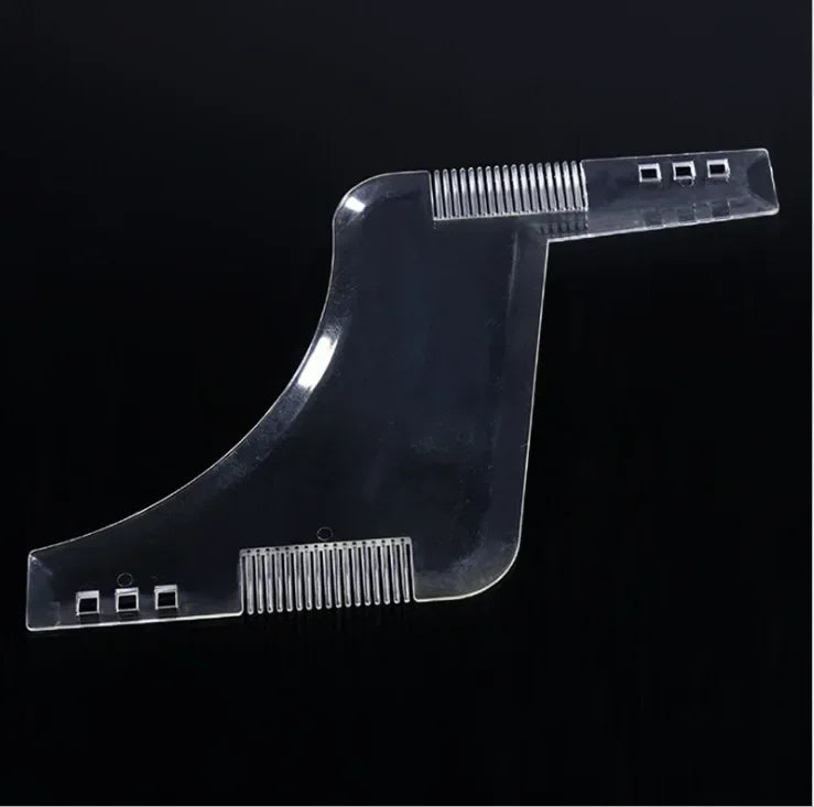 2024  Men Beard Template StylingTool Double Sided Beard Shaping Comb Beauty Tool Shaving Hair Removal Razor Tool for Men